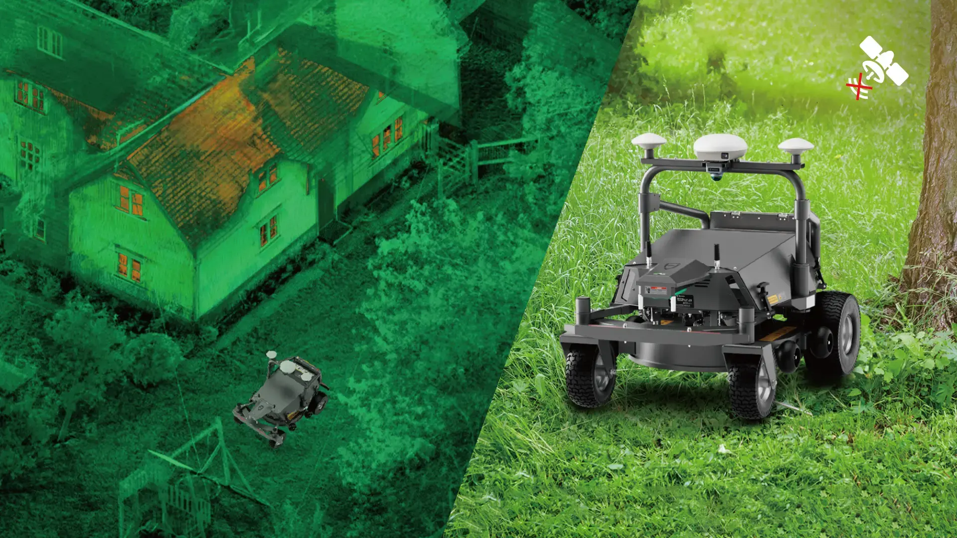 Automatinis pjovimas sudėtingoje vietovėje