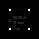 Maksimalus pjovimo plotas (Išplėstinė apimtis): 260,000 m²/65 akrai